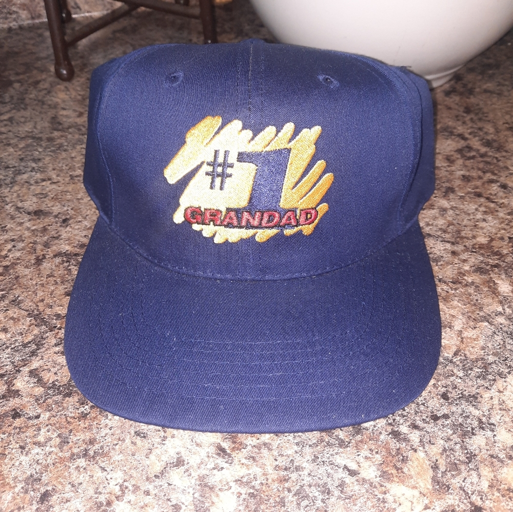 Vintage Signature Navy Blue #1 Grandad Hat